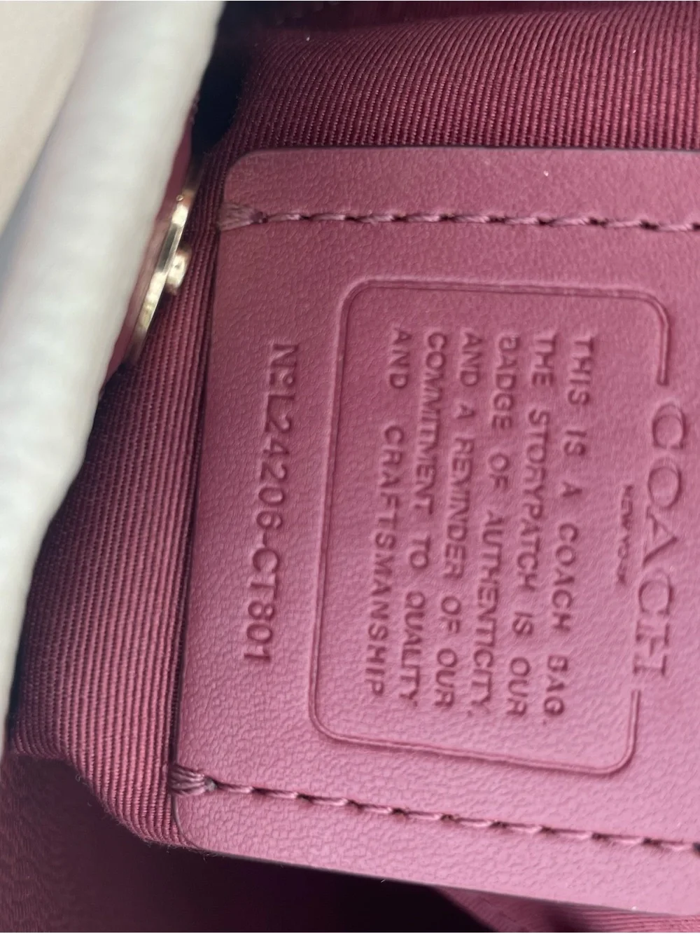 Coach Cream Pebbled Leather Shoulder Bucket Bag